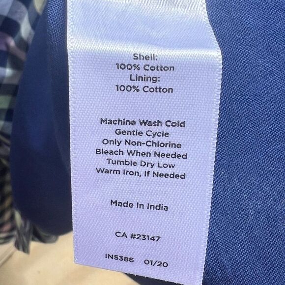 Talbots Pastel Sleeveless Checkered Gingham Sleeveless Pinafore Dress 22W - Picture 5 of 6